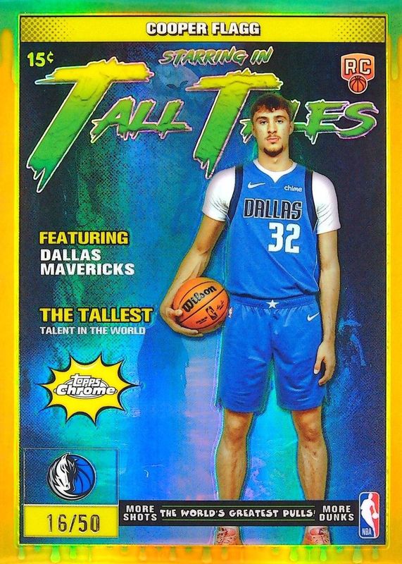 2025 Topps Chrome #TT-16 Tall Tales - Gold Refractor /50