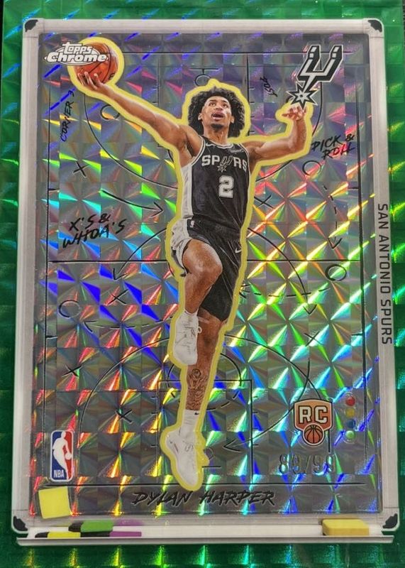 Dylan Harper 2025 Topps Chrome #XW-9 Xs & Whoas - Green Geometric
