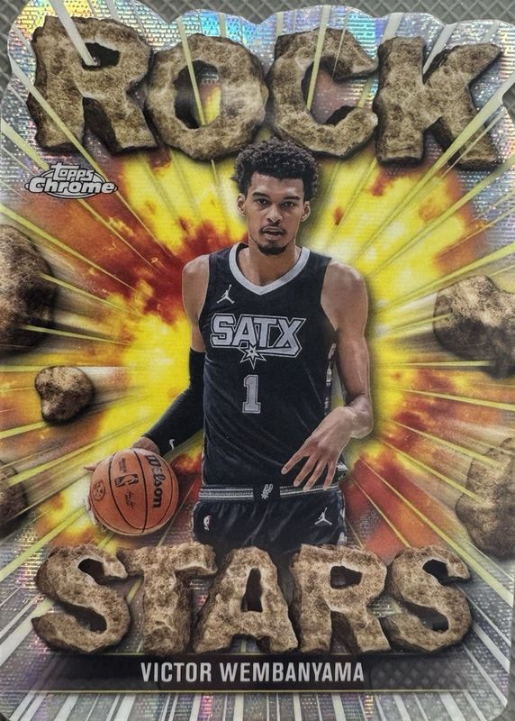 Victor Wembanyama 2025 Topps Chrome #RS-2 Rock Stars /(SSP) Price