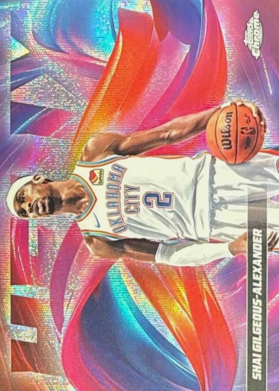 Shai Gilgeous-Alexander 2025 Topps Chrome #H-5 Helix /(SSP) Price 