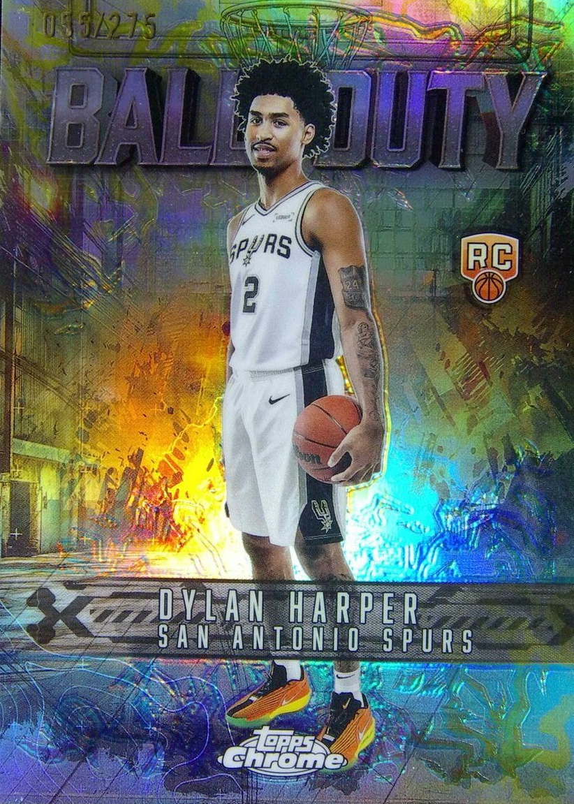 Dylan Harper 2025 Topps Chrome #BD-22 Ball of Duty - Yellow 