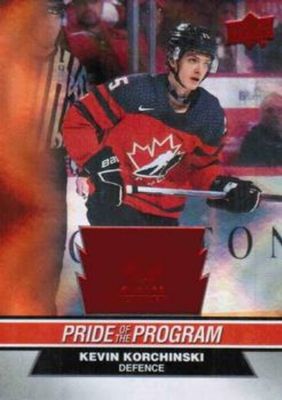 2023 Upper Deck Team Canada Juniors #72 Patterned Foilboard Red