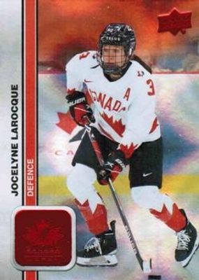 2023 Upper Deck Team Canada Juniors #44 Patterned Foilboard Red