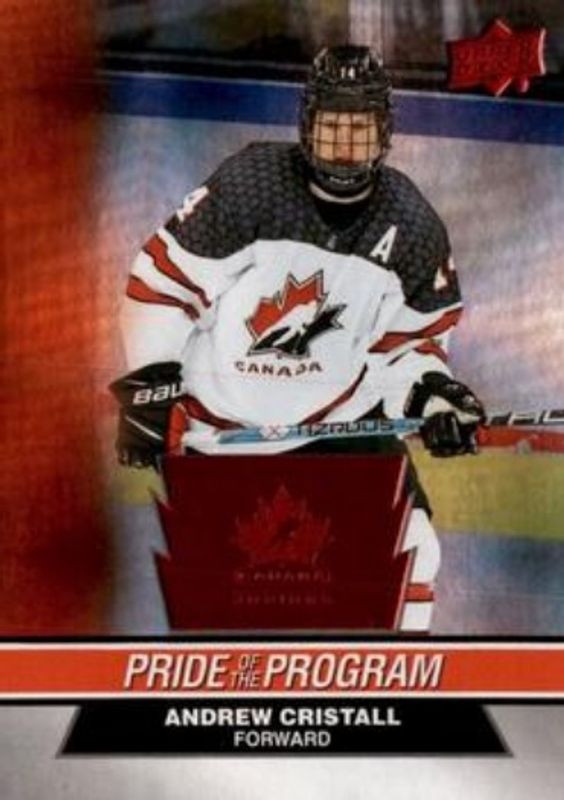 2023 Upper Deck Team Canada Juniors #89 Patterned Foilboard Red