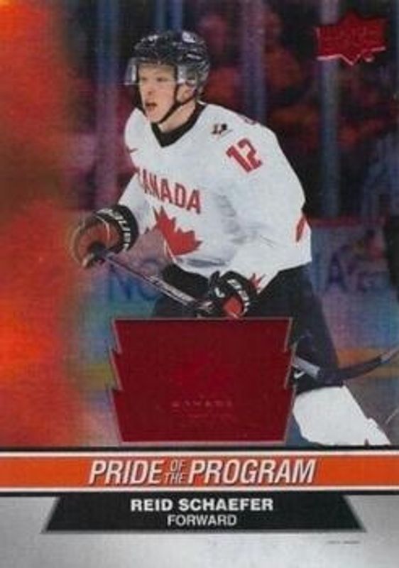 2023 Upper Deck Team Canada Juniors #73 Patterned Foilboard Red