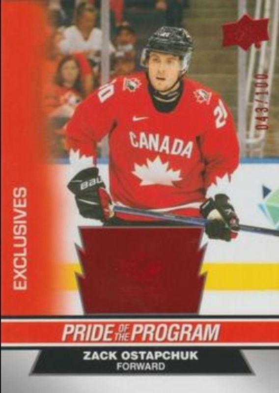 2023 Upper Deck Team Canada Juniors #74 Exclusives /100