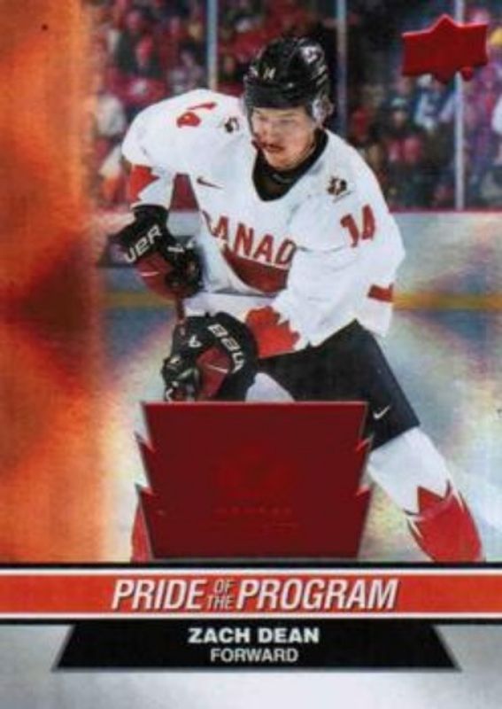 2023 Upper Deck Team Canada Juniors #71 Patterned Foilboard Red