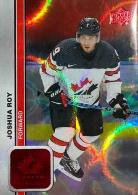 2023 Upper Deck Team Canada Juniors #5 Patterned Foilboard Red