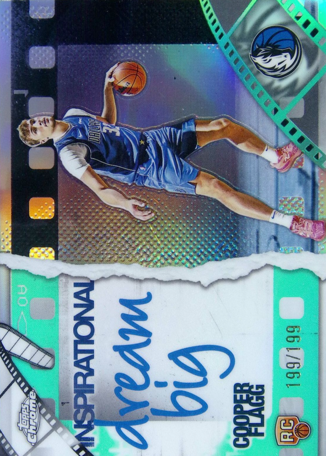 Cooper Flagg 2025 Topps Chrome #IP-18 Inspirational - Aqua