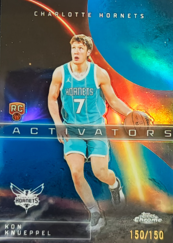 Kon Knueppel 2025 Topps Chrome #AC-14 Activators - Blue Refractor 