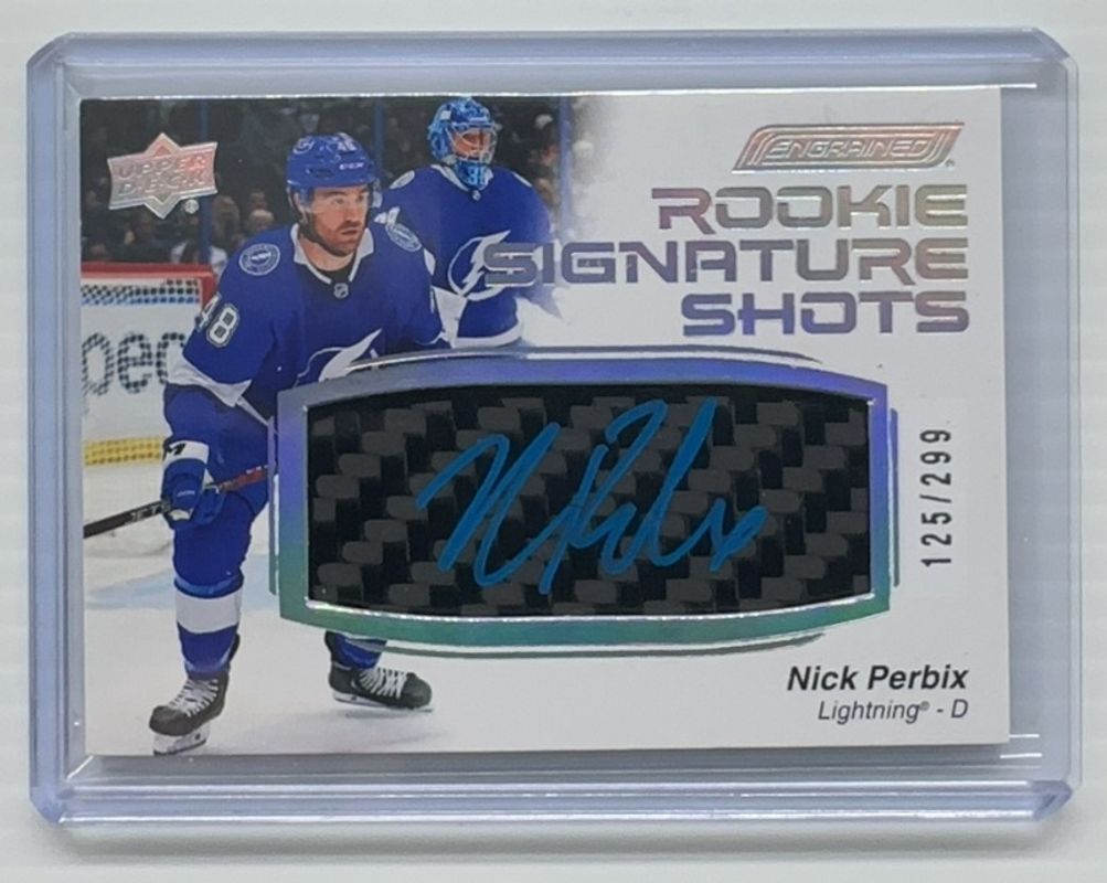 2023 Upper Deck Engrained #RSS-NP 2022 Upper Deck Engrained Update: Rookie Signatures Shots /99