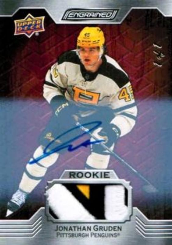 2023 Upper Deck Engrained #143 Memorabilia Auto Rosewood /1