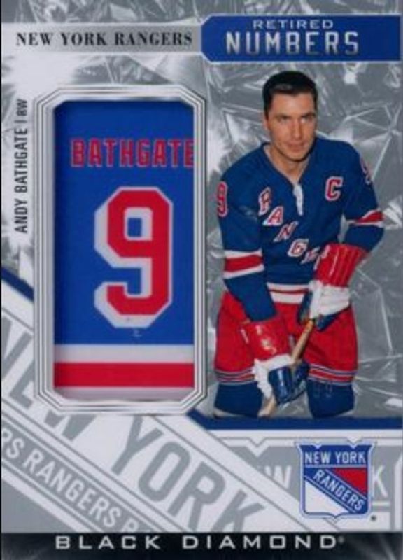 2023 Upper Deck Black Diamond #RRNP-AB Rangers Retired Number Patches /99