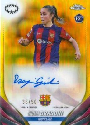 2023 Topps Chrome UEFA Women's Champions League #A-GD Autographs - Gold /50