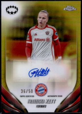 2023 Topps Chrome UEFA Women's Champions League #A-FZ Autographs - Gold /50