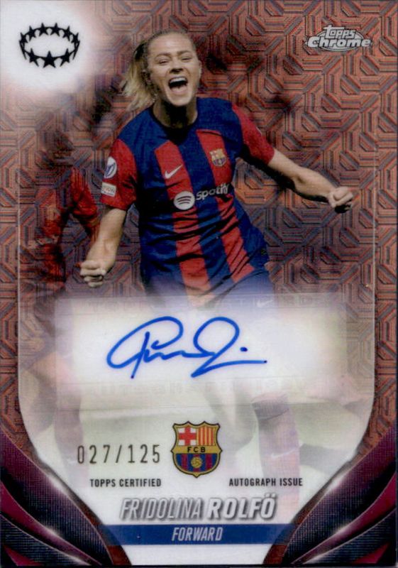 2023 Topps Chrome UEFA Women's Champions League #A-FR Autographs - Rose Gold Mojo /125