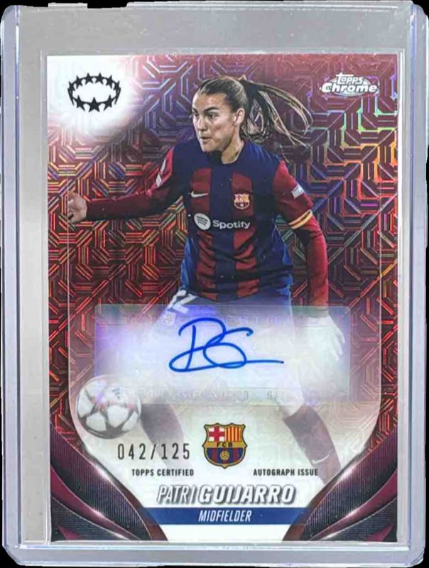 2023 Topps Chrome UEFA Women's Champions League #A-PG Autographs - Rose Gold Mojo /125
