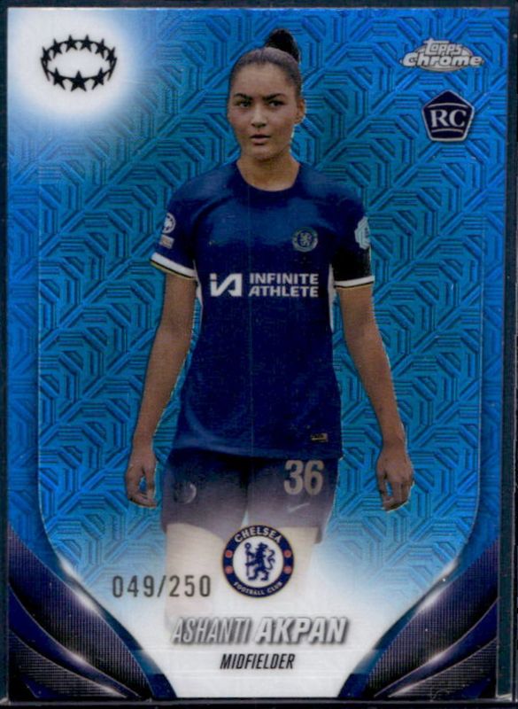 2023 Topps Chrome UEFA Women's Champions League #57 Blue Mojo /250