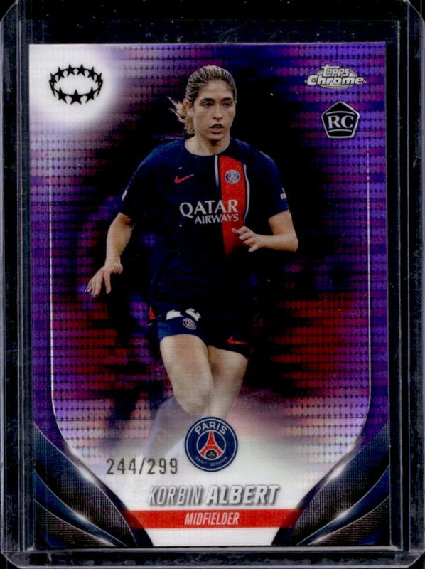 2023 Topps Chrome UEFA Women's Champions League #91 Purple Pulsar /299