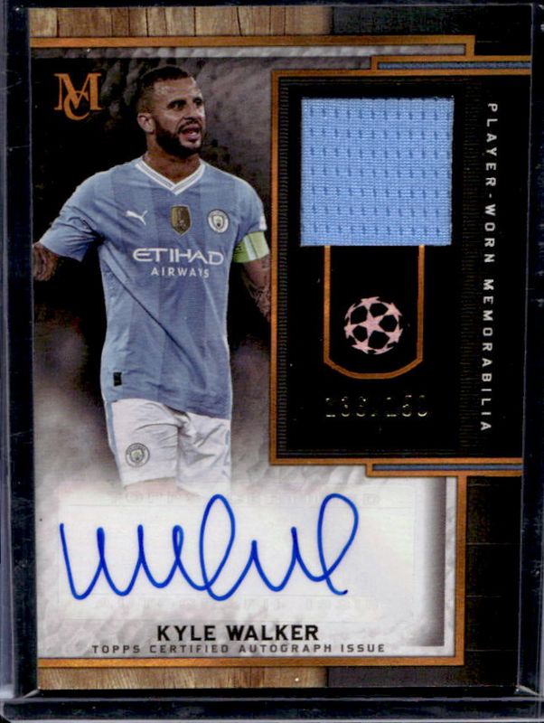 2023 Topps Museum Collection UEFA Club Competitions #MAR-KW Museum Autographs Relics Citrine /150