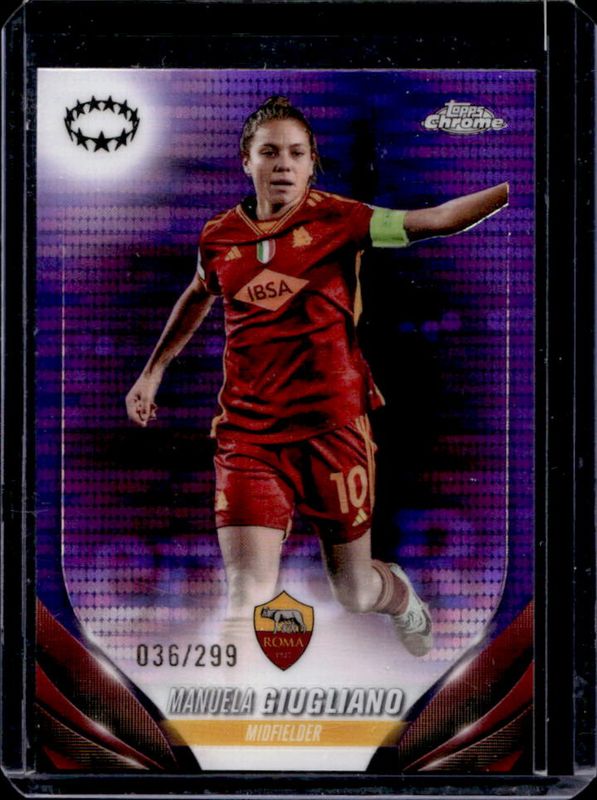 2023 Topps Chrome UEFA Women's Champions League #5 Purple Pulsar /299