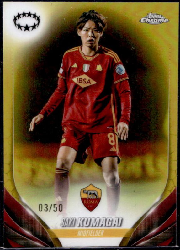 2023 Topps Chrome UEFA Women's Champions League #84 Gold /50
