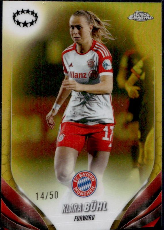 2023 Topps Chrome UEFA Women's Champions League #85 Gold /50