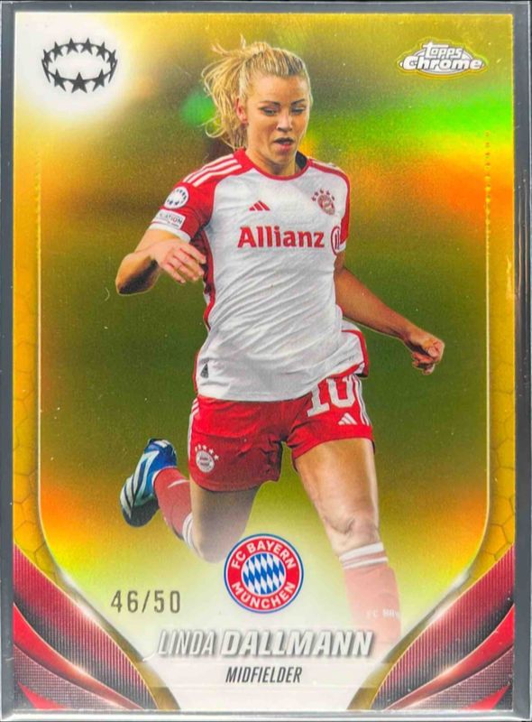2023 Topps Chrome UEFA Women's Champions League #12 Gold /50