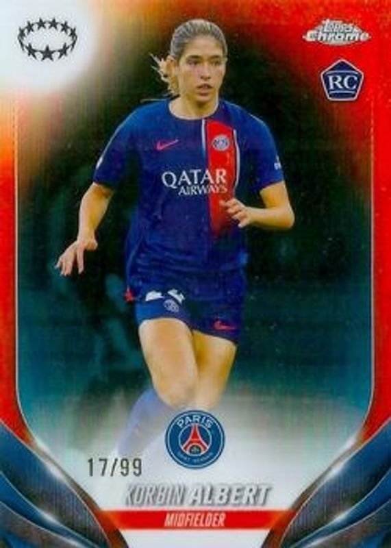 2023 Topps Chrome UEFA Women's Champions League #91 Team Color Match /99