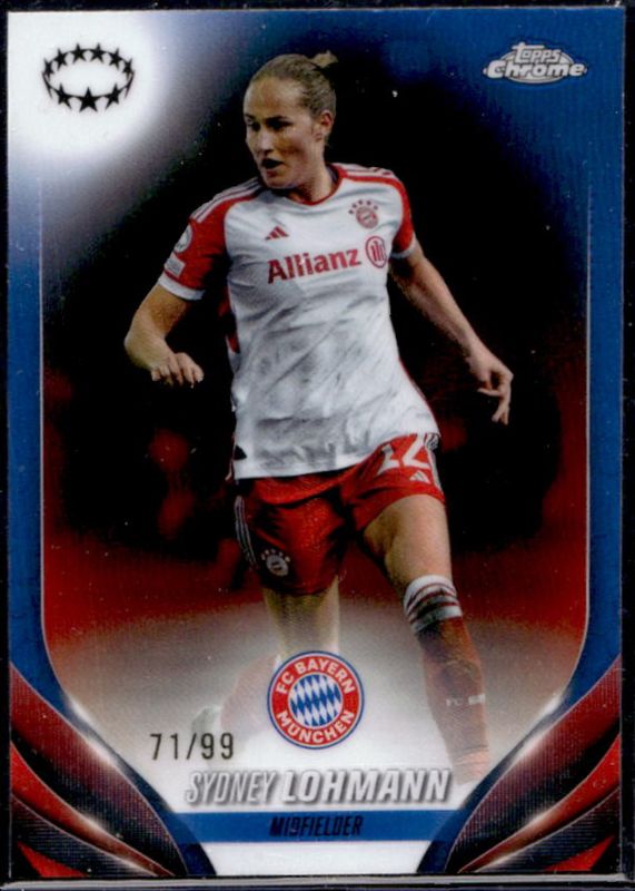 2023 Topps Chrome UEFA Women's Champions League #99 Team Color Match /99