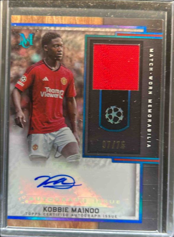 2023 Topps Museum Collection UEFA Club Competitions #MAR-KM Museum Autographs Relics - Sapphire /75
