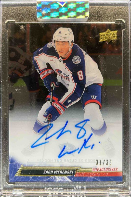 2023 Upper Deck Clear Cut #CC-ZW 2022 Update - Autographs - Exclusives /65