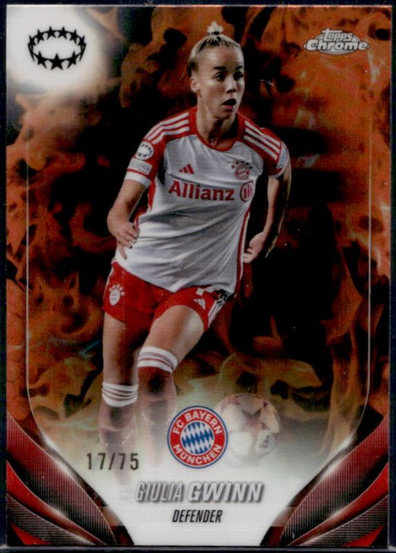 2023 Topps Chrome UEFA Women's Champions League #54 Inferno /75