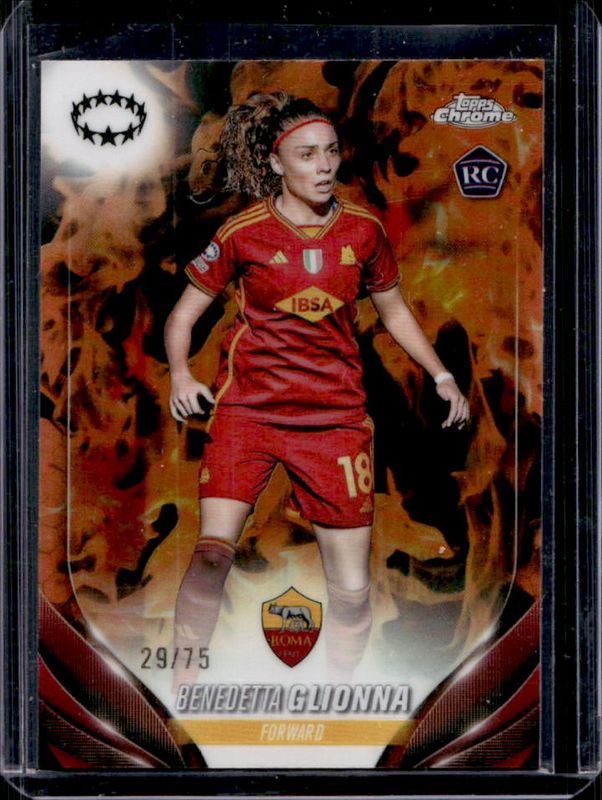 2023 Topps Chrome UEFA Women's Champions League #29 Inferno /75