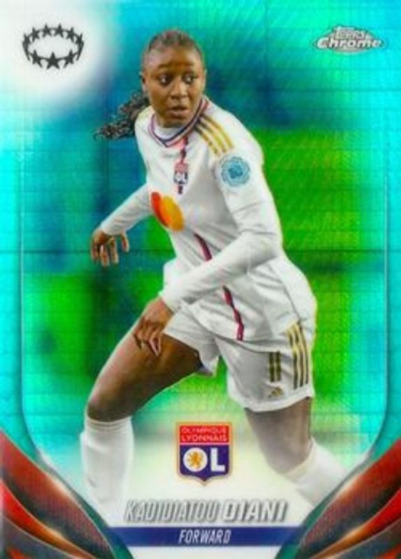 2023 Topps Chrome UEFA Women's Champions League #11 Aqua Prism