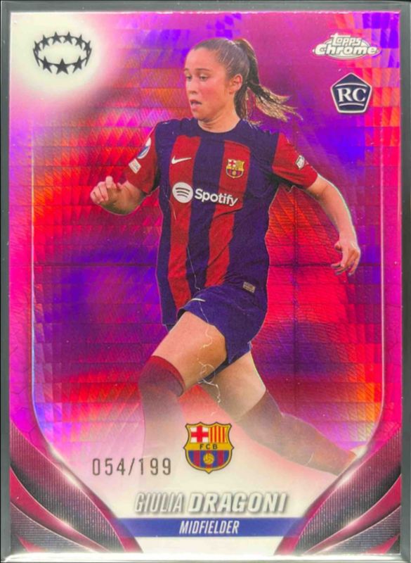 2023 Topps Chrome UEFA Women's Champions League #30 Pink Prism /199