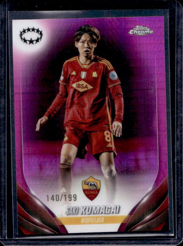 2023 Topps Chrome UEFA Women's Champions League #84 Pink Prism /199