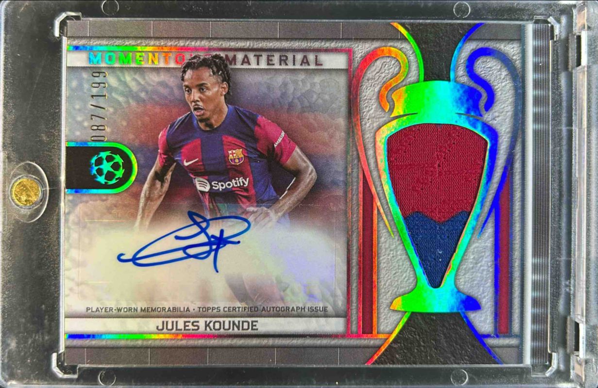 2023 Topps Museum Collection UEFA Club Competitions #MMJA-JK Momentous Material Jumbo Autographs /199
