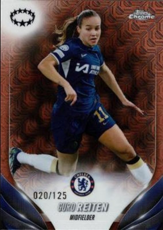 2023 Topps Chrome UEFA Women's Champions League #94 Rose Gold Mojo /125