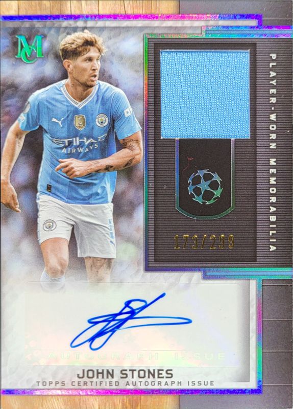 2023 Topps Museum Collection UEFA Club Competitions #MAR-JS Museum Autographs Relics /299