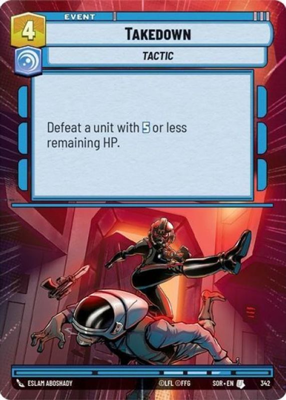 Takedown 2024 Spark of Rebellion #342 Hyperspace Foil RAW