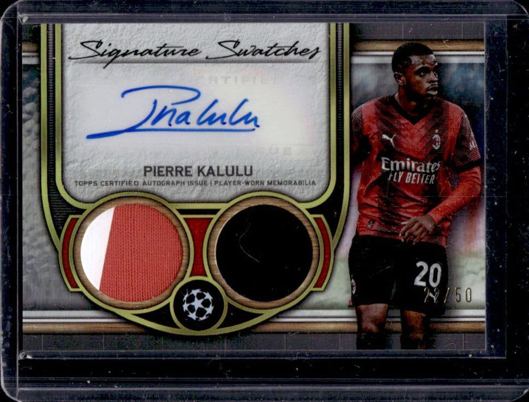 2023 Topps Museum Collection UEFA Club Competitions #SSDR-PK Single Player Signatures Swatches Dual Relic Autographs - Gold /50