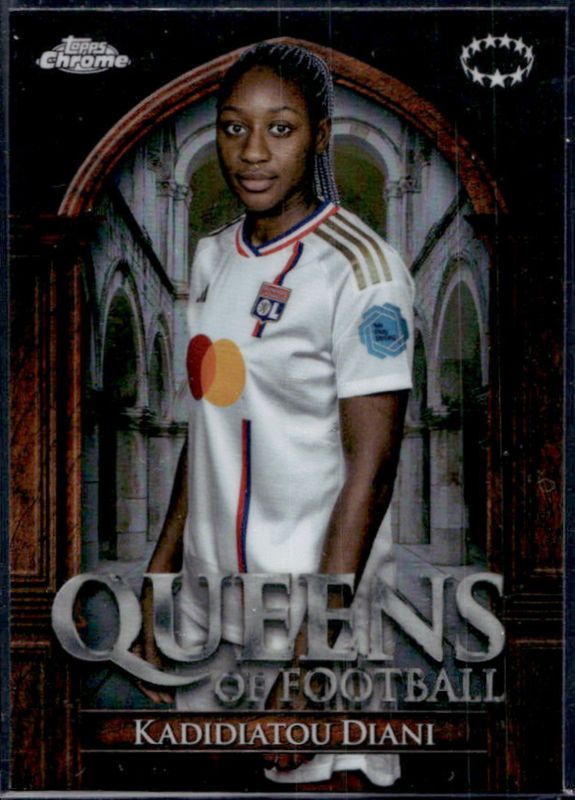 2023 Topps Chrome UEFA Women's Champions League #QF-16 Queens of Football
