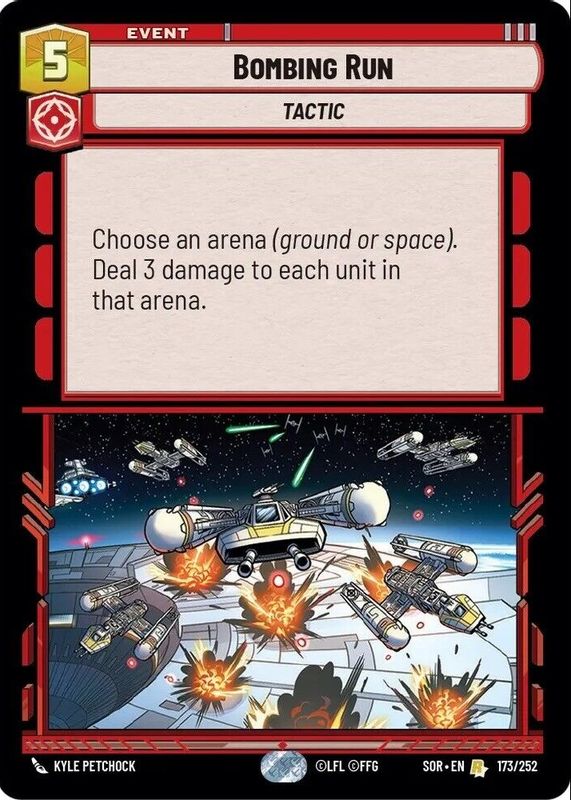 Bombing Run 2024 Spark of Rebellion #173 Foil RAW