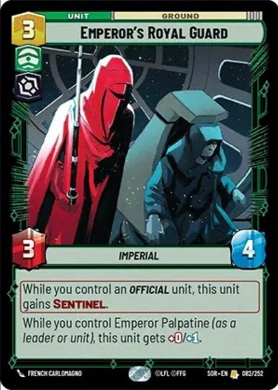 Emperor's Royal Guard 2024 Spark of Rebellion #82 Foil RAW