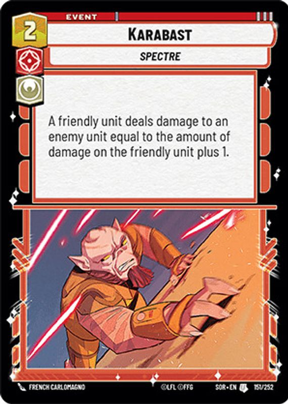 Karabast 2024 Spark of Rebellion #151 Foil RAW