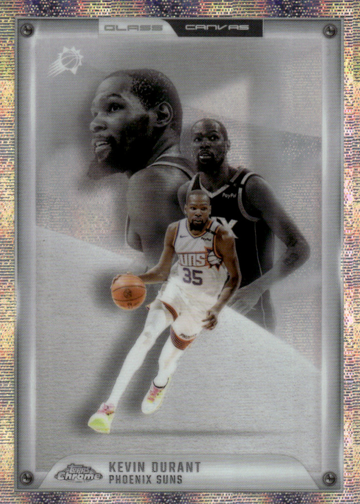 Kevin Durant 2025 Topps Chrome #GC-8 Glass Canvas /(SSP) Price