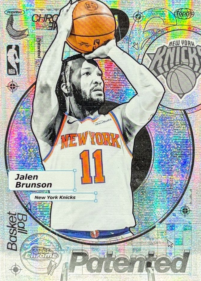 Jalen Brunson 2025 Topps Chrome #PD-13 Patented /(SSP) Price Guide