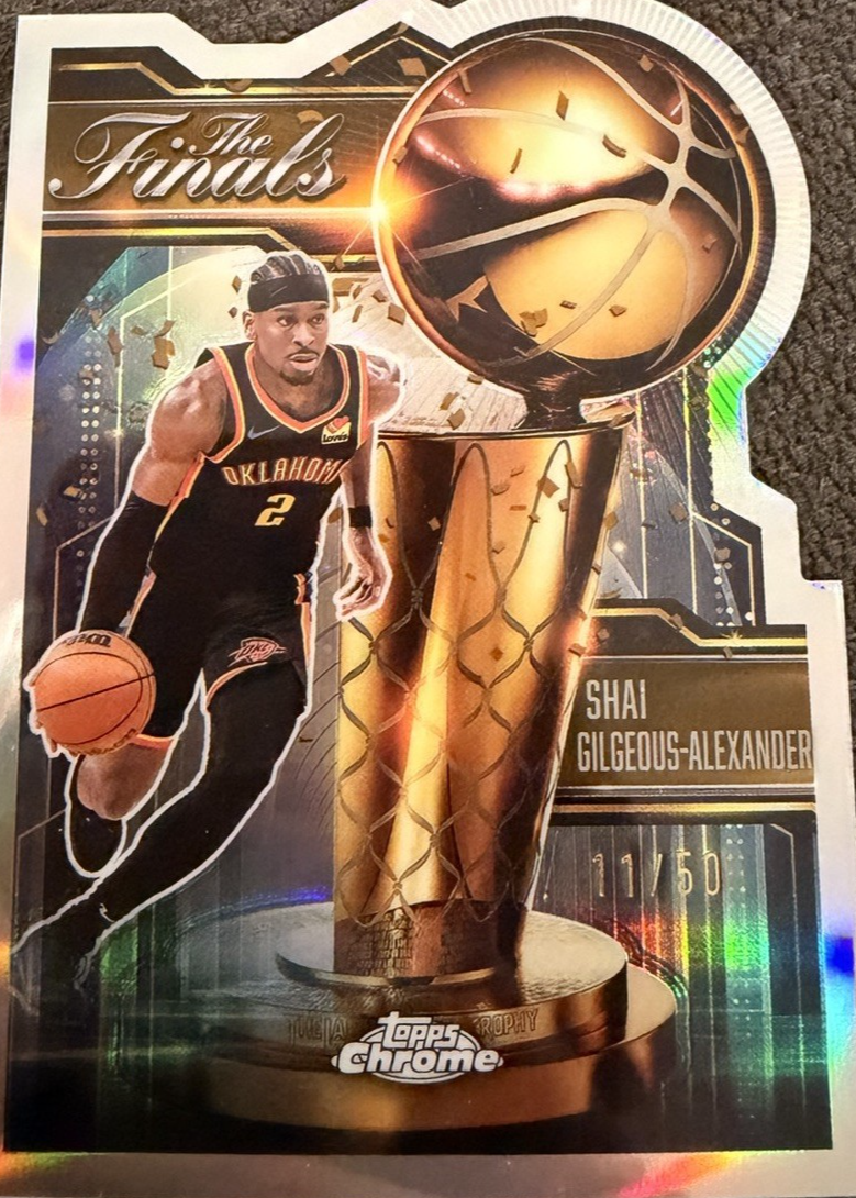 SHAI GILGEOUS-ALEXANDER 172 Topps 50枚限定 Shai Gilgeous-Alexander 2025 Topps Chrome #FIN-5 Finals - Gold