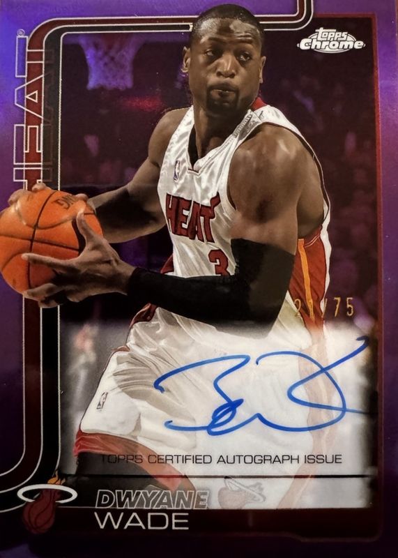 2025 Topps Chrome #TCA-DW Chrome Autographs - Purple Refractor /75